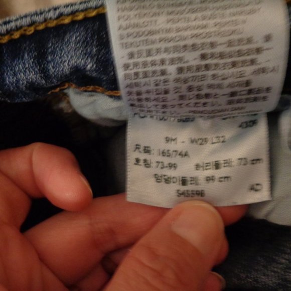 LEVI'S 518 Juniors Superlow Bootcut Jeans size 9 M - Picture 11 of 11